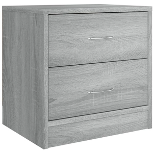 vidaXL Table de chevet Sonoma gris 40x30x40 cm Bois d'ingénierie pas cher