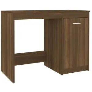 vidaXL Bureau Chêne marron 100x50x76 cm Bois d'ingénierie pas cher