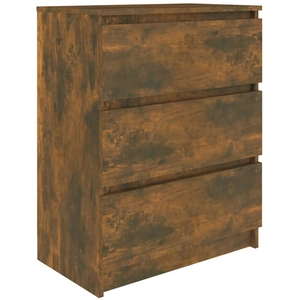 vidaXL Buffet Chêne fumé 60x35x76 cm Bois d'ingénierie pas cher