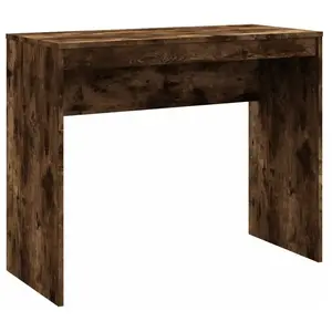Comparateur de prix : vidaXL Bureau Chêne fumé 90x40x72 cm Bois d'ingénierie