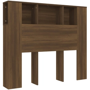 vidaXL Armoire de tête de lit chêne marron 120x18,5x102,5 cm pas cher