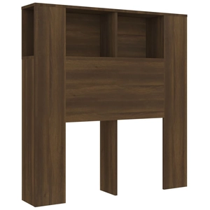 vidaXL Armoire de tête de lit Chêne marron 100x18,5x104,5 cm pas cher