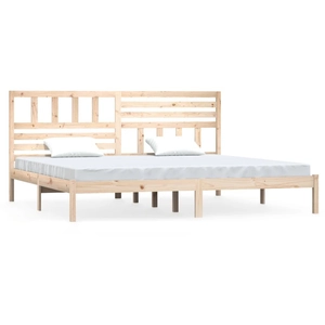 vidaXL Cadre de lit 180x200 cm Super King bois de pin massif pas cher