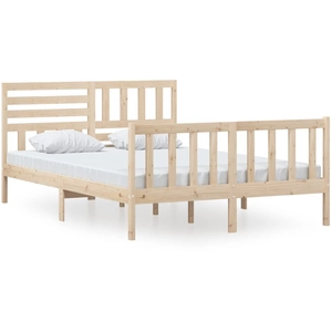 vidaXL Cadre de lit Bois massif 140x200 cm