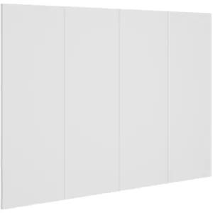 vidaXL Tête de lit Blanc 120x1,5x80 cm Bois d'ingénierie pas cher