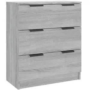 vidaXL Buffet Sonoma gris 60x30x70 cm Bois d'ingénierie pas cher