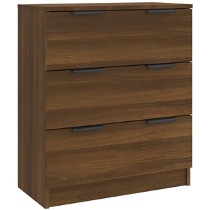 vidaXL Buffet Chêne marron 60x30x70 cm Bois d'ingénierie pas cher