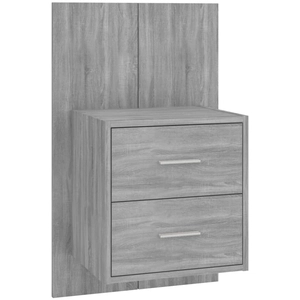 vidaXL Table de chevet murale Sonoma gris pas cher