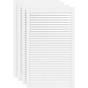 Comparateur de prix : vidaXL Portes d'armoire à persiennes 4pcs blanc 99,3x59,4cm pin massif