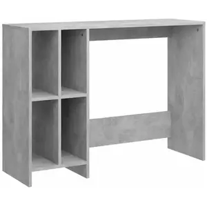 vidaXL Vidaxl Bureau D'ordinateur Portable Gris Béton Bois D'ingénierie pas cher