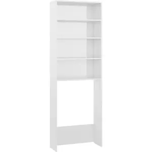 Comparateur de prix : vidaXL Meuble pour machine à laver Blanc brillant 64x24x190 cm