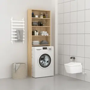 Comparateur de prix : vidaXL Meuble de machine à laver Chêne sonoma 64x24x190 cm