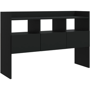Vidaxl - Buffet Noir 105x30x70 cm Bois d'ingénierie Noir pas cher