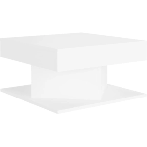 vidaXL Table basse Blanc 57x57x30 cm Aggloméré pas cher
