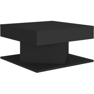 vidaXL Table basse Noir 57x57x30 cm Aggloméré pas cher