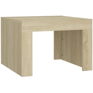 vidaXL Table basse Chêne sonoma 50x50x35 cm Aggloméré pas cher