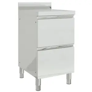 Comparateur de prix : vidaXL Armoire de cuisine commerciale avec 2 tiroirs Acier inoxydable