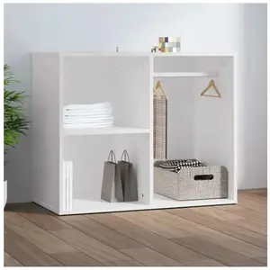 Comparateur de prix : vidaXL Armoire de dressing Blanc 80x40x65 cm Bois d'ingénierie