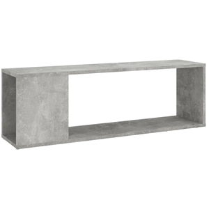vidaXL Meuble TV Gris béton 100x24x32 cm Bois d'ingénierie pas cher
