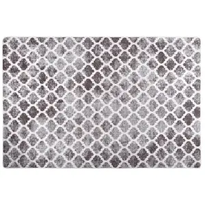 vidaXL Tapis lavable antidérapant 80x150 cm Multicolore