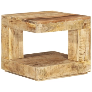 vidaXL Table basse 45x45x40 cm Bois de manguier massif pas cher
