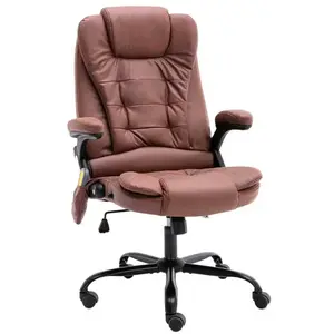 Comparateur de prix : vidaXL Chaise de bureau de massage marron clair similicuir daim