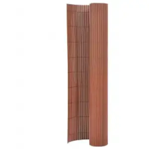 Comparateur de prix : vidaXL Clôture de jardin double face 110x400 cm Marron