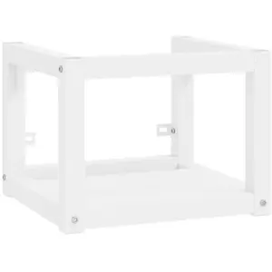Comparateur de prix : vidaXL Cadre de lavabo de salle de bain mural Blanc 40x38x31 cm Fer