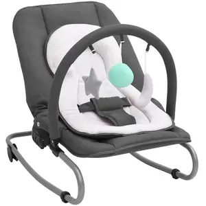 Comparateur de prix : vidaXL Transat pour bébé Anthracite Acier