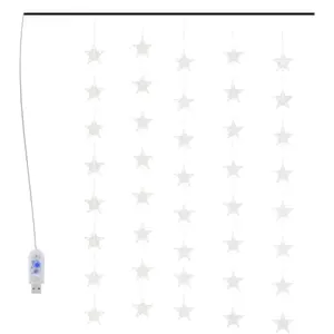 Comparateur de prix : vidaXL Guirlande lumineuse à étoiles LED 200 LED Coloré 8 fonctions