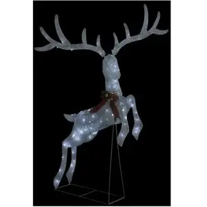 Comparateur de prix : vidaXL Renne volant de décoration de Noël 120 LED Blanc froid Blanc