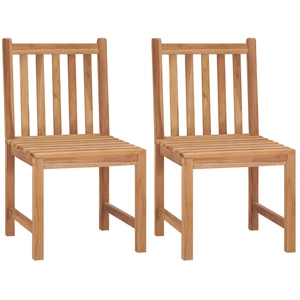 vidaXL Chaises de jardin 4 pcs Bois de teck solide pas cher