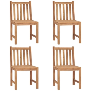 vidaXL Chaises de jardin 6 pcs Bois de teck solide pas cher