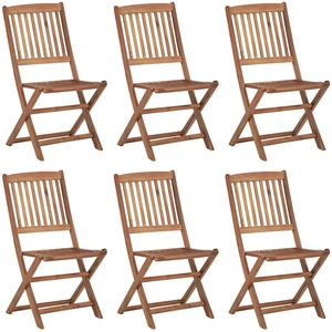 Vidaxl - Chaises pliables d'extérieur 6 pcs Bois d'acacia solide n/a pas cher