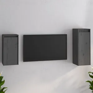 vidaXL Ensemble de salle à manger de jardin 7 pcs Gris pas cher
