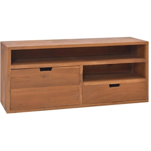 vidaXL Meuble TV 90x30x40 cm Bois de teck massif pas cher