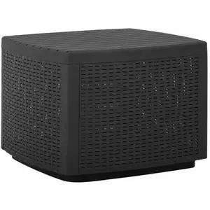 vidaXL Table de jardin Gris 53x53x40 cm Plastique pas cher