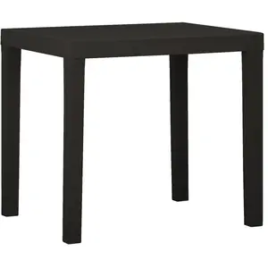 vidaXL Table de jardin Anthracite 79x65x72 cm Plastique pas cher