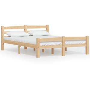 Comparateur de prix : vidaXL Cadre de lit bois de pin massif 140x200 cm
