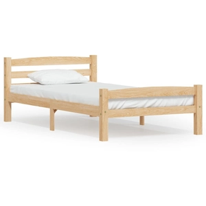 vidaXL Cadre de lit bois de pin massif 90x200 cm pas cher