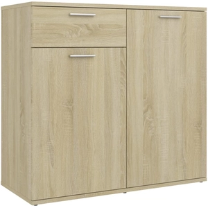 vidaXL Buffet Chêne sonoma 80x36x75 cm Aggloméré pas cher