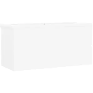 Comparateur de prix : vidaXL Armoire d'évier avec lavabo intégré Blanc Aggloméré
