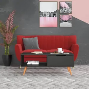 vidaXL Table basse Gris 100x49,5x43 cm Aggloméré pas cher