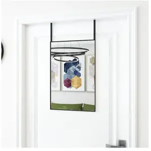 Comparateur de prix : vidaXL Miroir de porte Noir 40x60 cm Verre et aluminium