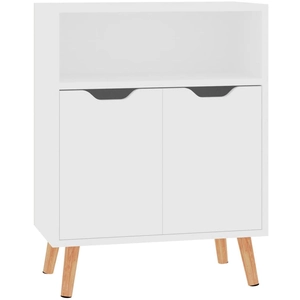 vidaXL Buffet blanc 60x30x72 cm bois d'ingénierie pas cher