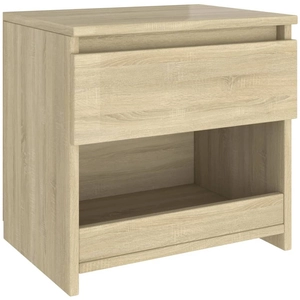 vidaXL Table de chevet Chêne sonoma 40x30x39 cm Aggloméré pas cher