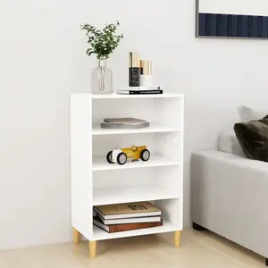 vidaXL Buffet Blanc 57x35x90 cm Bois d’ingénierie pas cher