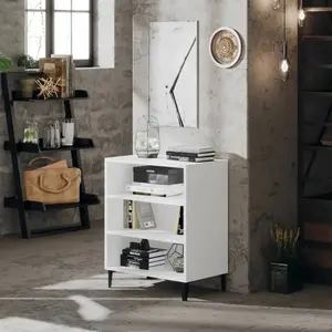 vidaXL Buffet Blanc 57x35x70 Cm Aggloméré - Vidaxl pas cher