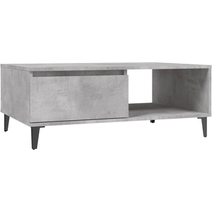 vidaXL Table basse Gris béton 90x60x35 cm Aggloméré pas cher