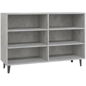vidaXL Buffet Gris béton 103,5x35x70 cm Aggloméré pas cher